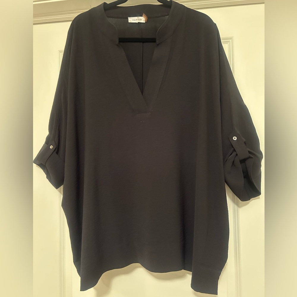 Calvin Klein Plus Size Black Women's Blouse